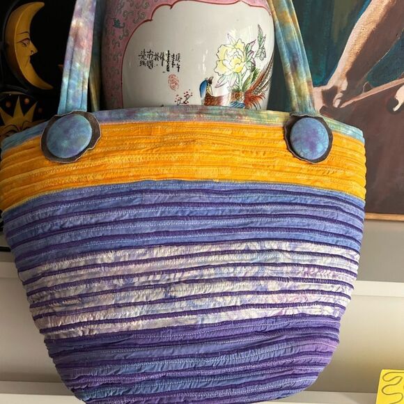 Handmade Boho Vibrant Multicolor Women's Tote Bag - Picture 1 of 16